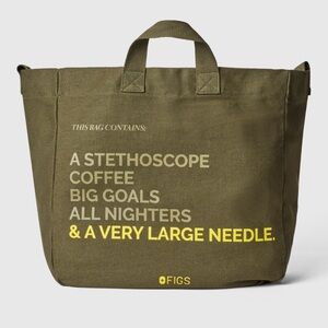 Figs Large SPRUCE COLOR  Tote Bag